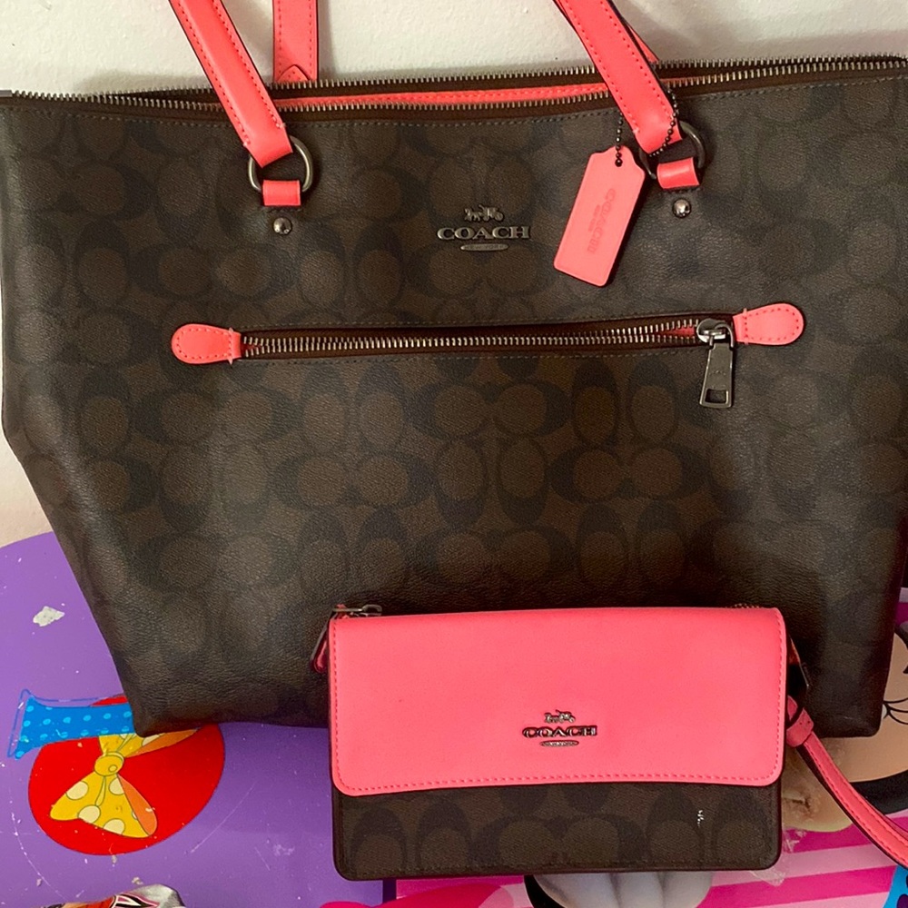 Coach purse and wallet to match. Won’t last long.